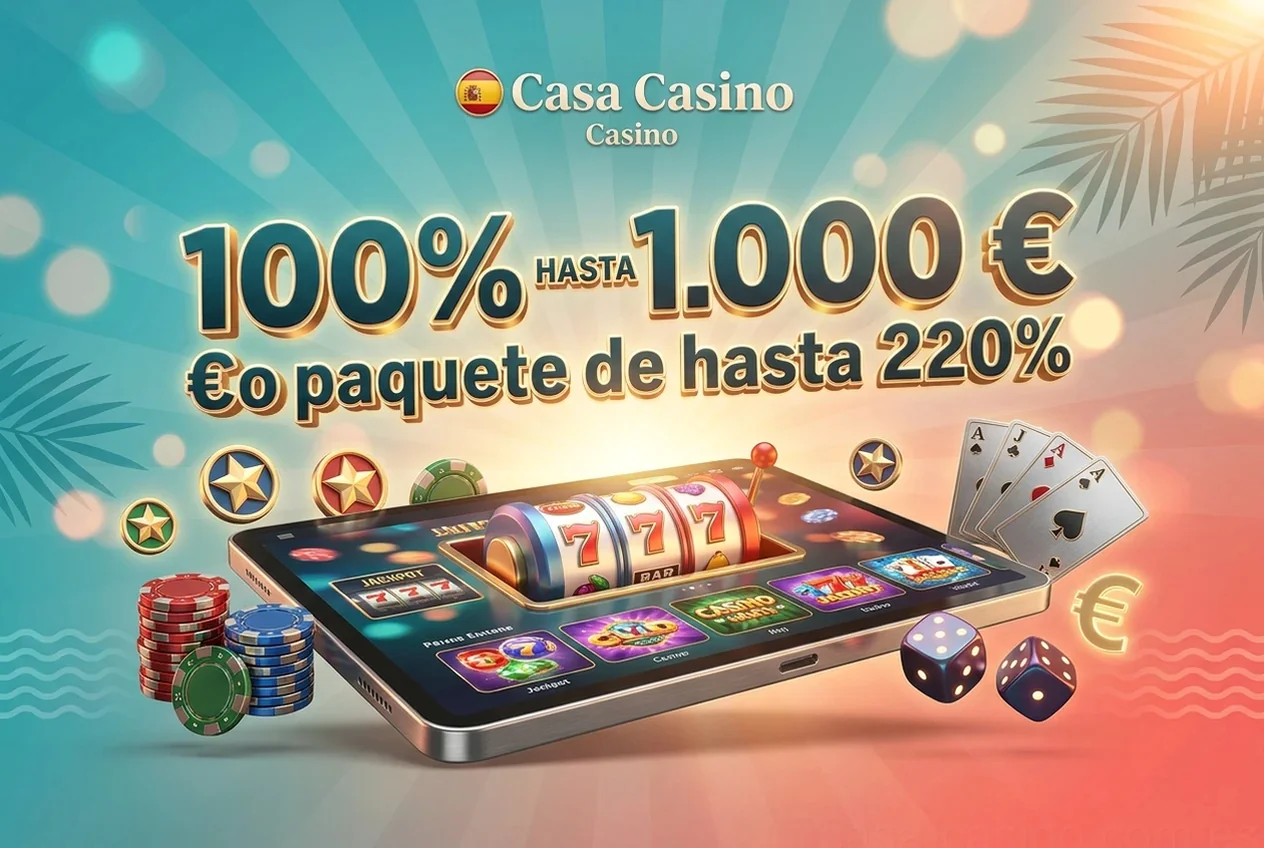 100% HASTA 1.000 €o paquete de hasta 220%